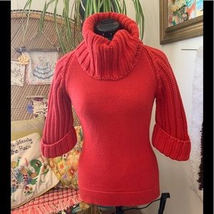 Red sweater, oversized neck, medium, MODA Int’l